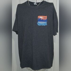 Blessed Girl Womens Life at the Lake Christian Graphic Short Sleeve T - Shirt XL